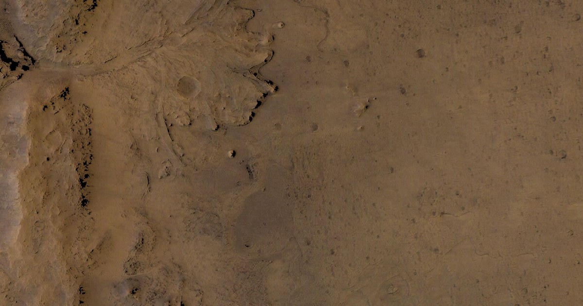 Jezero Crater from orbit